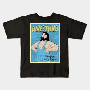Artwork Hacksaw Jim Duggan Pro Wrestling Kids T-Shirt